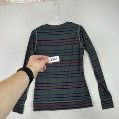 Burton Snowboard Shirt Adult Medium Stretch Long Sleeve Striped Dry Ride Men’s