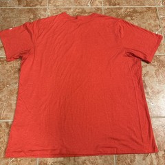 Unisex ASICS Red Holiday Short Sleeve Tee. Ugly Christmas Sweater Graphic Sz 2XL