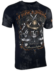 Affliction Men’s T-Shirt AC OUTBACK Skull Biker Black Tattoo S-5XL