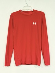 Under Armour HeatGear Men’s Compression Shirt Size XL Red Long Sleeve Top
