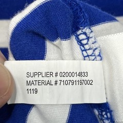 Polo Ralph Lauren Shirt Mens Medium Blue White Stripe Pocket Ringer Tee