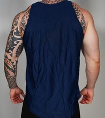 MEN’S BLUE MESH SLEEVELESS SHIRT SIZE LARGE