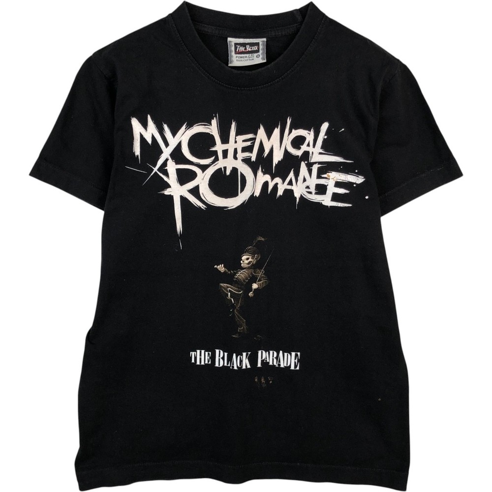 Used 90’S THE ROXX x My Chemical Romance Skull Pattern Band T-shirt Men’s Si…