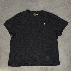 Mens XXL Polo Ralph Lauren Shirt Dark Charcoal Heather Gray Pony Logo Tee