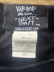 AlgierZ “You Don’t Work You Don’t Eat” Graphic Black Big & Tall 5XL T-Shirt