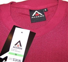 Heavy Duty Thermal Tee Shirt (med. burgundy)