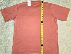 NEW PETER MILLAR, MENS SIZE XL, LAVA WASH ‘CLAY ROSE’ POCKET T-SHIRT-MSRP $65.00