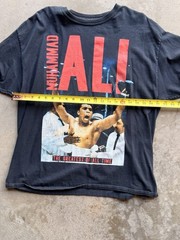 Men’s Muhammad Ali Boxing Graphic Print Crew Neck Short Sleeve T-Shirt L/XL