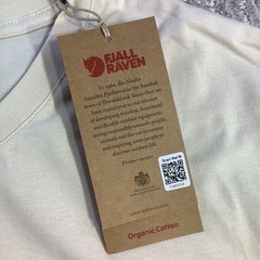 Fjallraven Kanken T-Shirt Boston Chalk White Organic Cotton Unisex XXL NWT