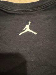 Nike Air Jordan Graphic T Shirt Black Sneakers Clouds Jumpman Logo Size L