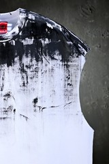 ByTheR Mens Hand Painted Graphic Loose Fit Sleeveless Tank Top Streetwear