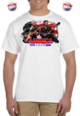 Abraham Lincoln and George Washington Playing Guitar America’s 4th 250th T-Shirt
