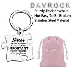 Important Piece Keychain Thank You Gift for Grandma Grandpa Sister