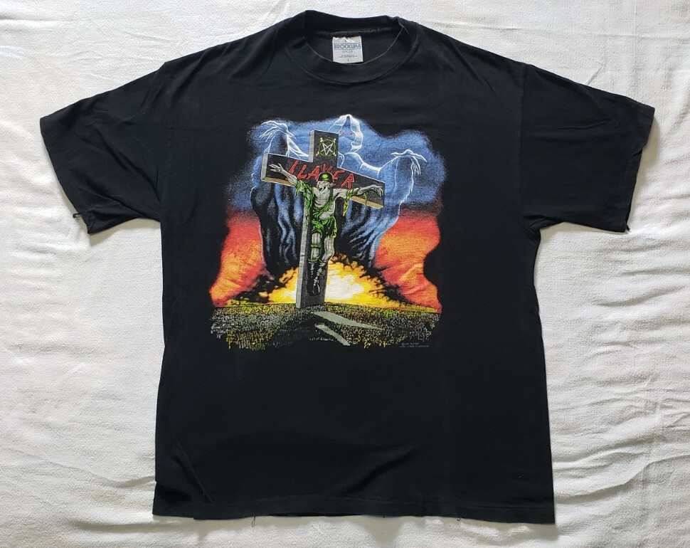 Vintage 1991 Slayer Touring In The Abyss Concert T-Shirt -Large- Original Owner