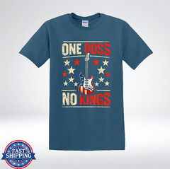 Rock Guitar Shirt One Boss No Kings Music Lover T-Shirt
