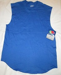Men Muscle Shooter T-Shirt Fruit of The Loom Medium 4 Pc 2 color 100 % Cotton