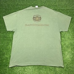 Y2K Blanco Cigars Tobacco 2000s Promo Tee Olive Green Shirt Men’s XL 24×29 -READ