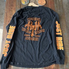 Harrison House of Thunder -Men’s 2XL Black/Orange -LS -Tee- Harrison Ohio