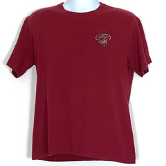 Going Coastal TShirt Mens Size Medium Red Crusin for a Brusin Humor