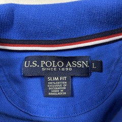 y2k US Polo Assn. USPA Blue Polo Shirt Men’s Size L Preppy Streetwear Big Pony