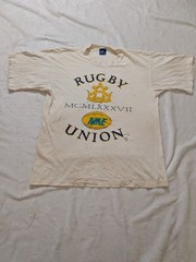 Nike Rugby Union T-shirt 70s Single Stitch Distressed