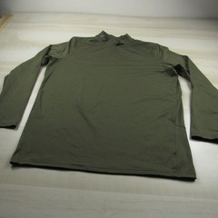 Under Armour Shirt Mens 2XL XXL Green Mock Cold Gear Fleece Long Sleeve