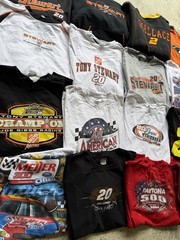 16PC Mixed NASCAR Tee/Hoodie Lot with Graphic T-Shirts Mixed Sizes 2000’s/Modern