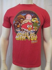 ANGRY BIRDS STAR WARS ED. CREW NECK T-SHIRT SIZE​ SMALL 60/40 SOFT FEEL COTTON