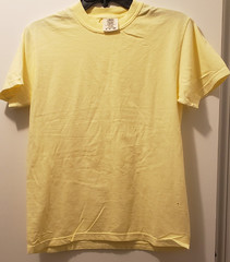 3 pack of Comfort Colors Yellow Adult Cotton Short Sleeve Crew Neck T Shirt