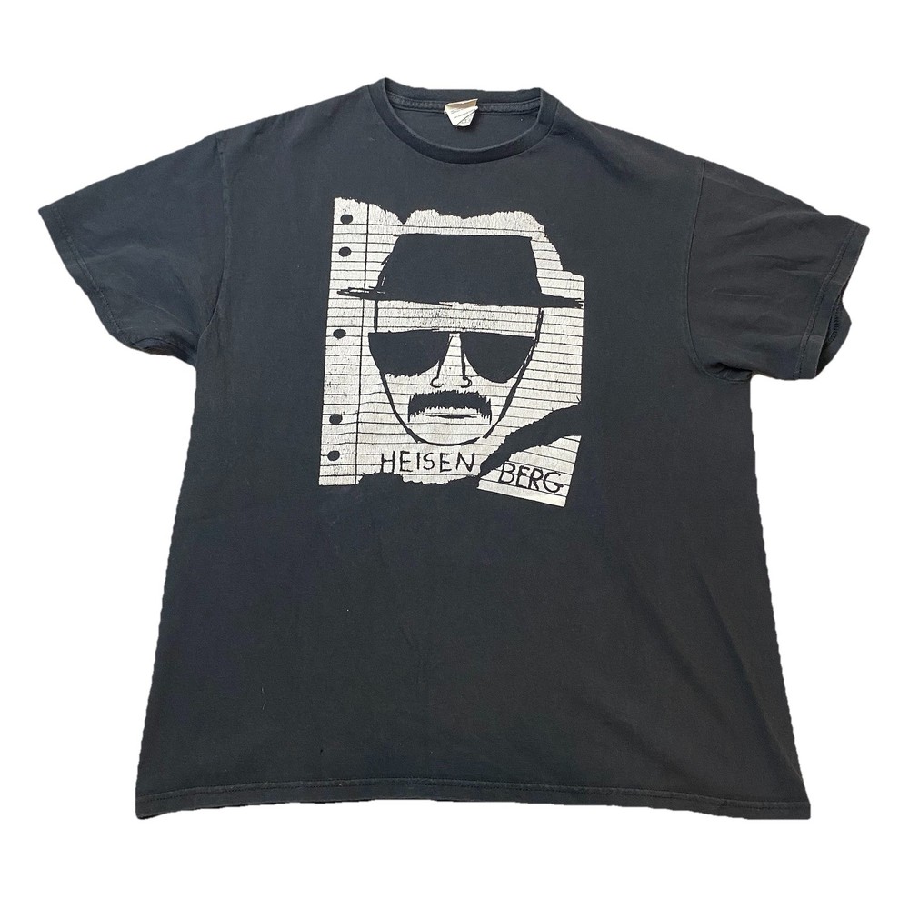 Vintage Heisenberg Breaking Bad Bryan Cranston T Shirt Size Large Tv Series