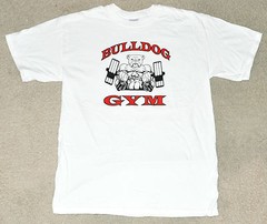 Bulldog Gym Barbell Dog Logo Workout Bodybuilding T-shirt Brand New Sz S M L XL