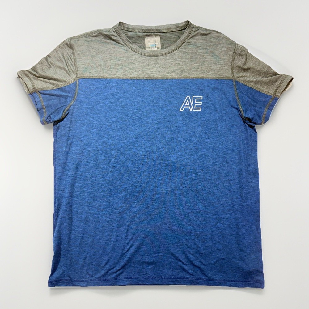 American Eagle Men’s Active Legend Colorblock Tee Blue Size Large