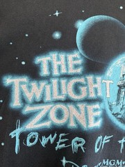 VINTAGE TWILIGHT ZONE TOWER OF TERROR T-SHIRT XL DOUBLE SIDED DISNEY MGM 90s Y2K