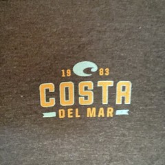 Costa Del Mar Men’s T-Shirt Size Large Gray See What’s Out There 1983 Blue