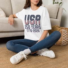 USA 250 Years 1776 2026 T-Shirt Patriotic Semiquincentennial Anniversary S-3XL