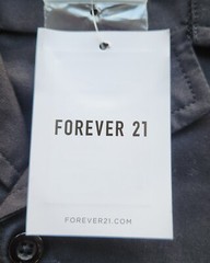 Forever 21 Men’s Apparel Black Woven Top Polo Shirt – Size: Medium