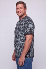 KingSize Men’s Shrink-less Lightweight Crewneck T-shirt Steel Marble XX-Large