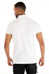Avenue George V Paris Men’s White S/Sleeves Polo Shirt Red rhinestone teddy bear