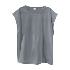 Men Summer Sleeveless Tank Top Loose Fit Solid Color Casual Shoulder Shirt