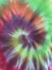 Jerzees Dri-Power Men’s Spiral Tie Dye Cotton Polyester Blend T-Shirt Multi L
