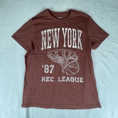 New York League Cinnamon Shirt Mens Large Brown Goodfellow & Co Standard Fit Tee