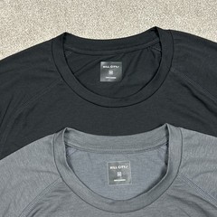Hill City Shirt Lot of 2 Mens Medium Stretch Short Sleeve Crewneck Athletic Tee