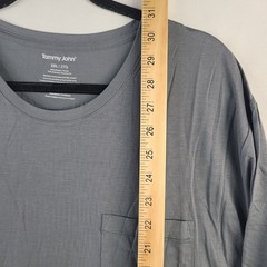 NEW Tommy John Men’s Quiet Shade 2XL Second Skin Sleep Tee With Pocket