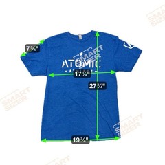 Atomic Athlete Blue Legs Feed The Wolf Mens Graphic TShirt Size M