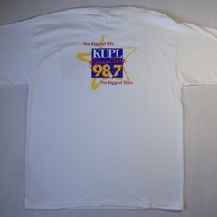 90s KUPL Country 98.7 white cotton t-shirt Size XL Gilden tag