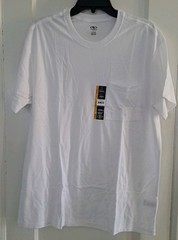 Mens Driworks Moisture Wicking White Pocket T-shirt Size Large (42-44)