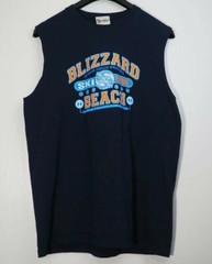 Walt Disney World Blizzard Beach Ski Patrol Tank Sleeveless Men’s Large Blue