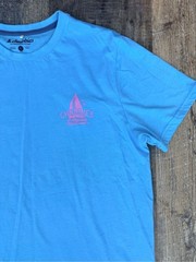 Chubbies Men’s Light Blue Short Sleeve Logo Tee Size Large Soft Lightweight