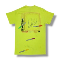 Primitive Skateboarding Short Sleeve Neon Yellow Graphic T-Shirt Men’s S