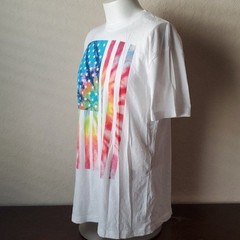 Hybrid Apparel Tie Dye American Flag Graphic T-Shirt Men’s Size Large EUC